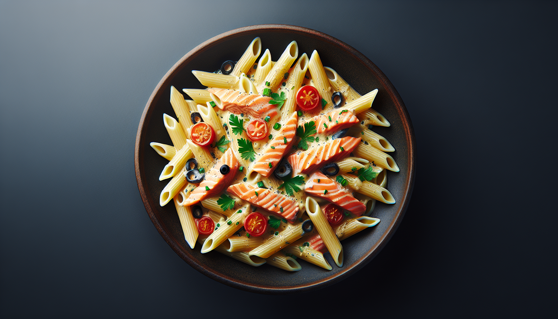 penne al salmone e panna